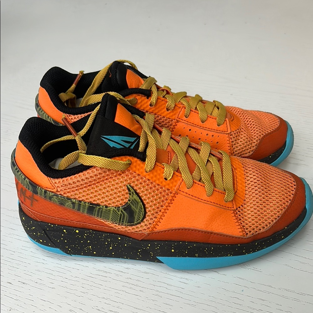 Nike Orange and Black Sneakers